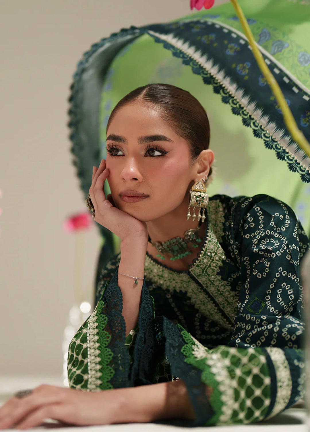 JoJo by Bin Ilyas Unstitched Embroidered Lawn 3 Piece Suit BI26UJJ D-87B - Summer Collection