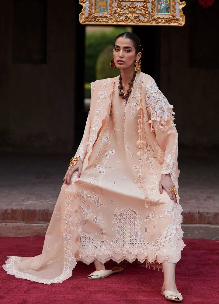 Kashmee Legacy by Elan Unstitched Embroidered Lawn 3 Piece Suit EL26ULKL Noorai EL26-06A - Festive Collection