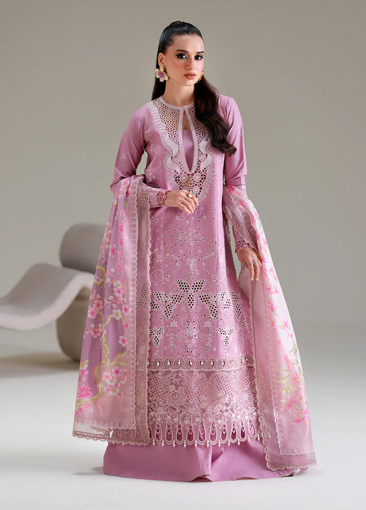 Amour by Bin Ilyas Unstitched Embroidered Lawn 3 Piece Suit BI26ULA 181B - Festive Collection