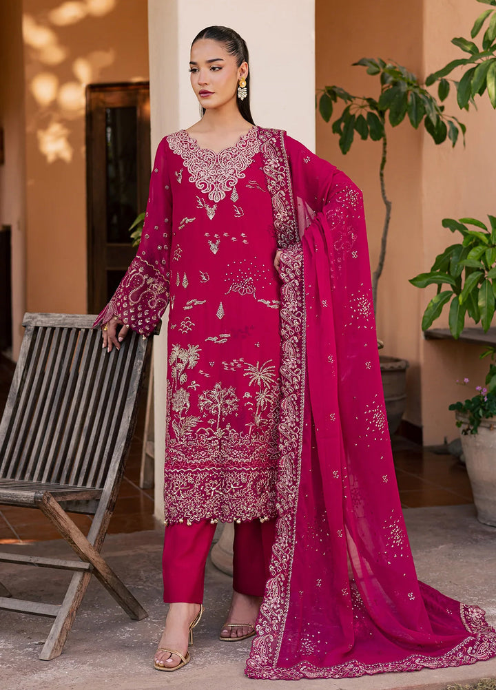 Heirloom by Daria Unstitched Embroidered Chiffon 4 Piece Suit DC26UCH DA-58 - Festive Collection
