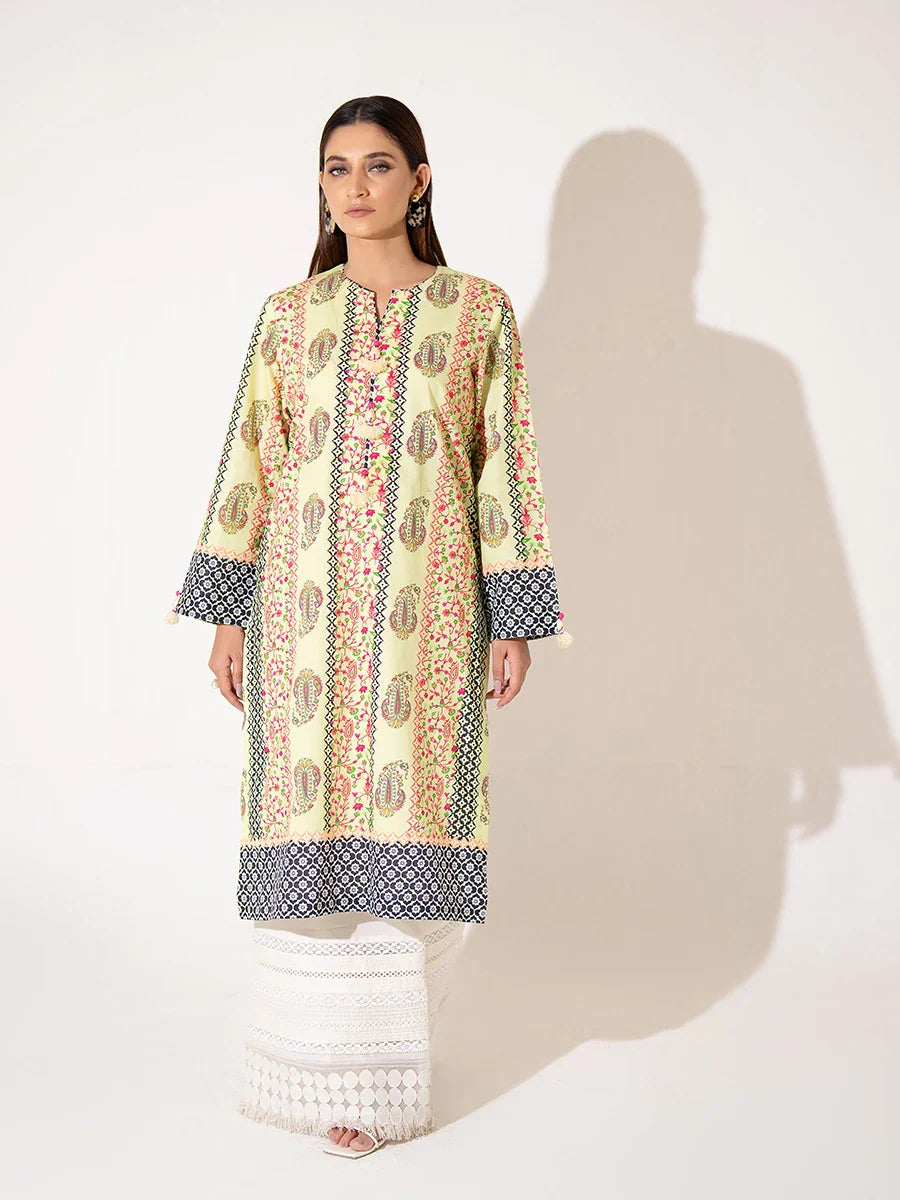 Salitex Women Printed Cambric 1 Piece Shirt WRTKBA24AL234 - Winter Collection