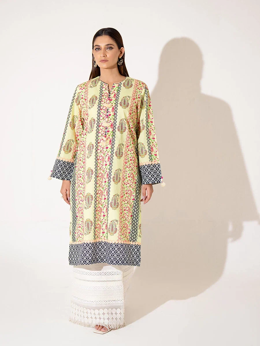 Salitex Women Printed Cambric 1 Piece Shirt WRTKBA24AL234 - Winter Collection