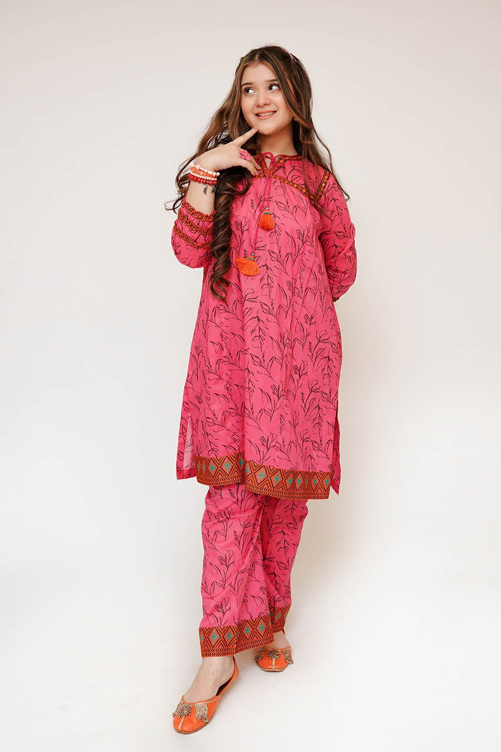 Senorita Girls RTW Printed Lawn Cotton 2 Piece Suit GAC-03478 Eid Collection