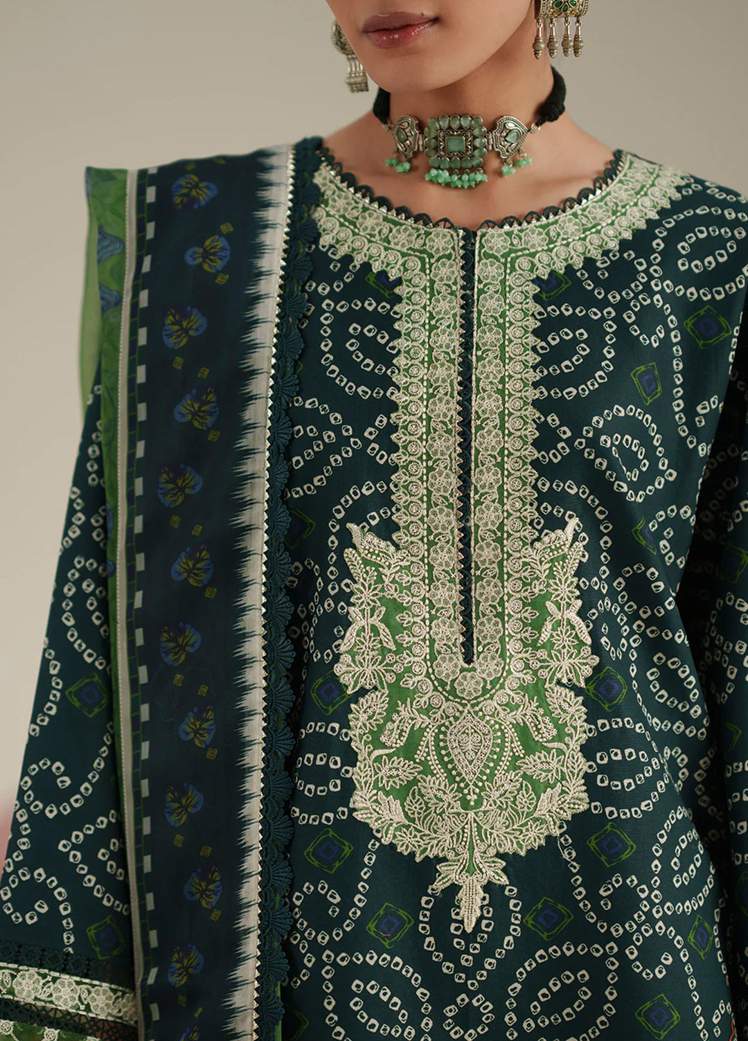 JoJo by Bin Ilyas Unstitched Embroidered Lawn 3 Piece Suit BI26UJJ D-87B - Summer Collection