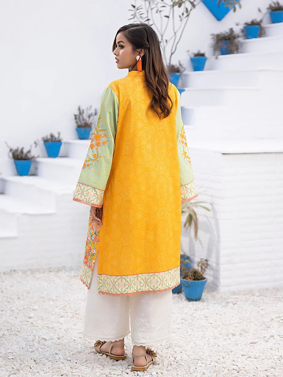 Salitex Women Embroidered 1 Piece Cambric Shirt SPL1PEE010 - Summer Collection