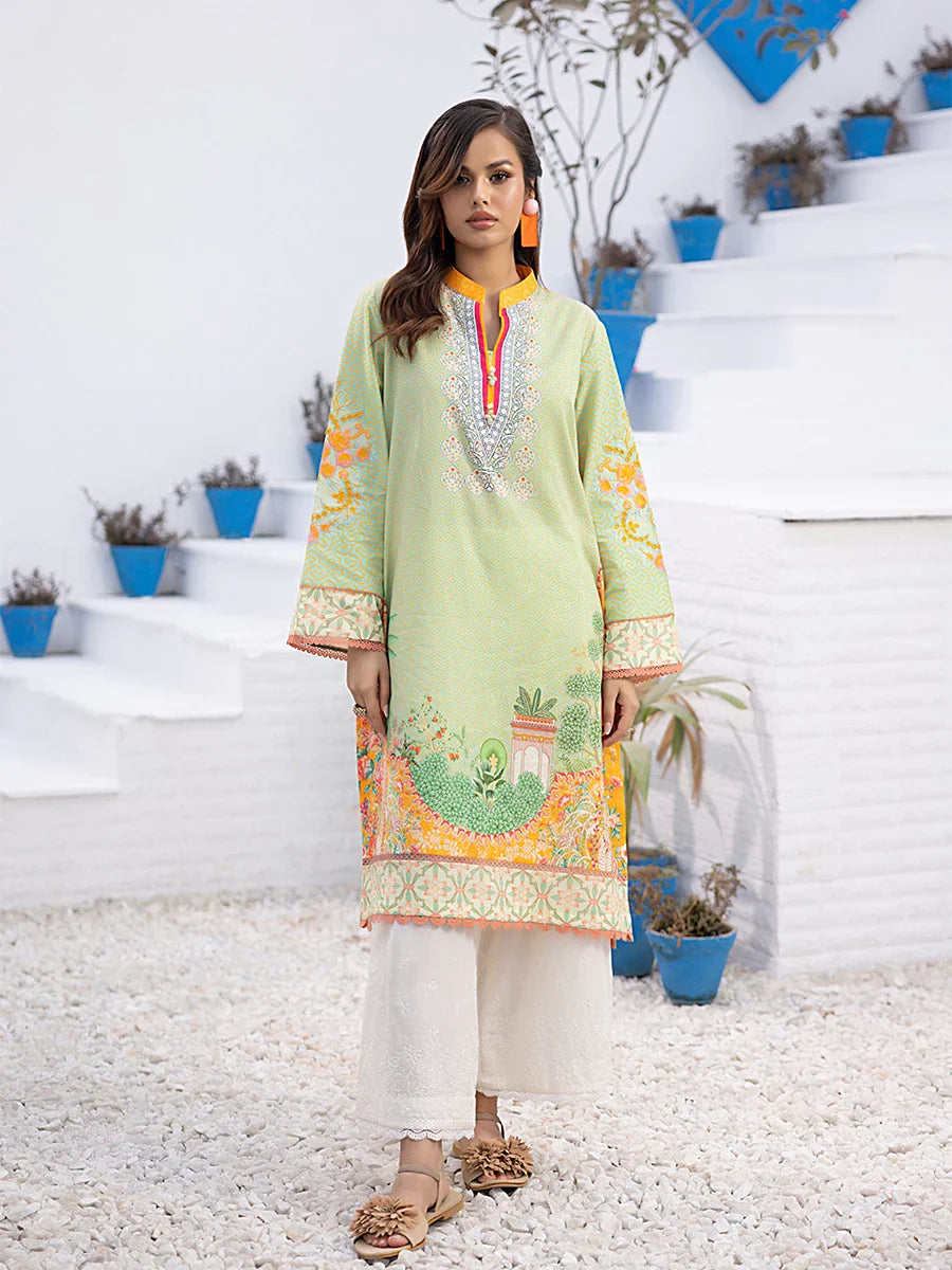 Salitex Women Embroidered 1 Piece Cambric Shirt SPL1PEE010 - Summer Collection