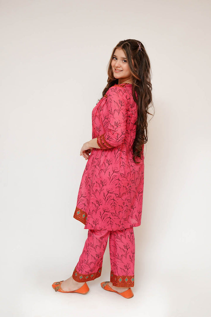 Senorita Girls RTW Printed Lawn Cotton 2 Piece Suit GAC-03478 Eid Collection