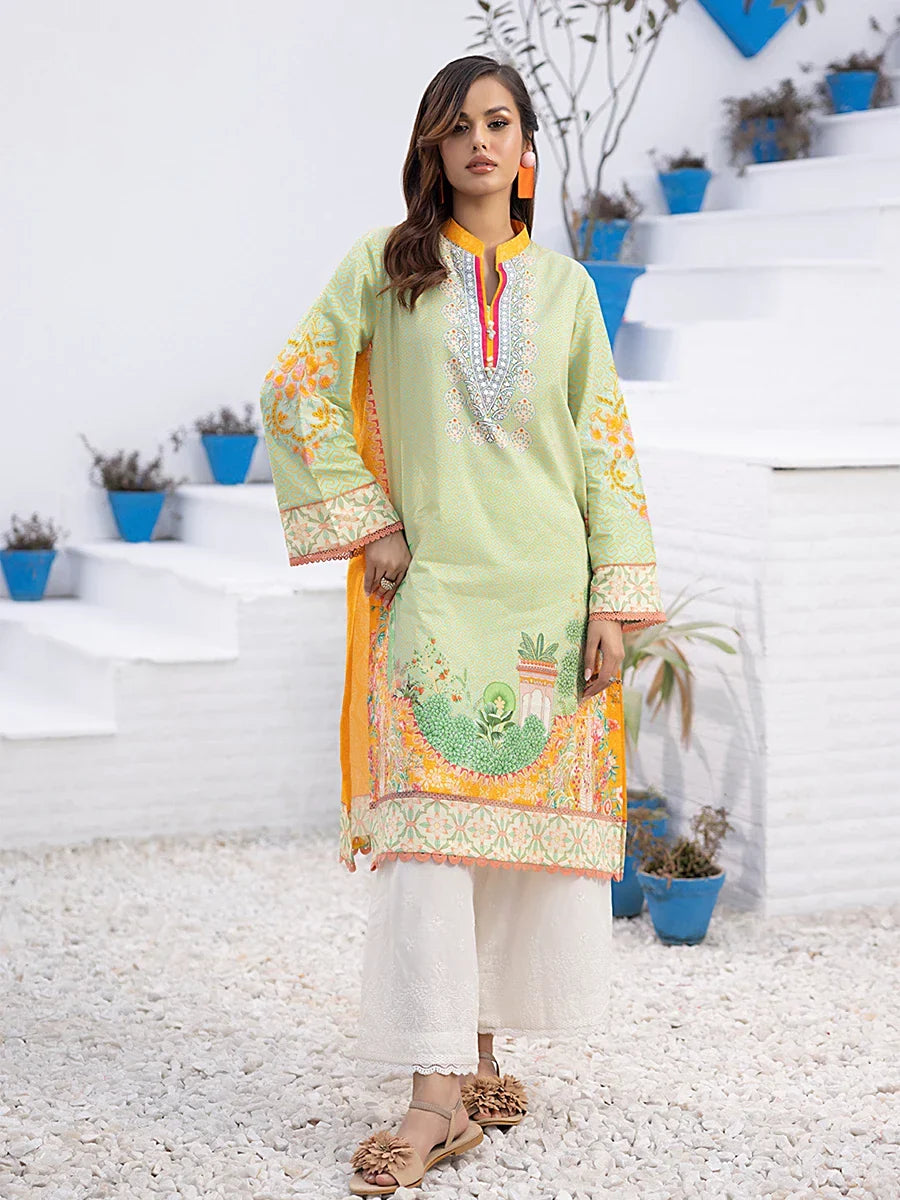 Salitex Women Embroidered 1 Piece Cambric Shirt SPL1PEE010 - Summer Collection