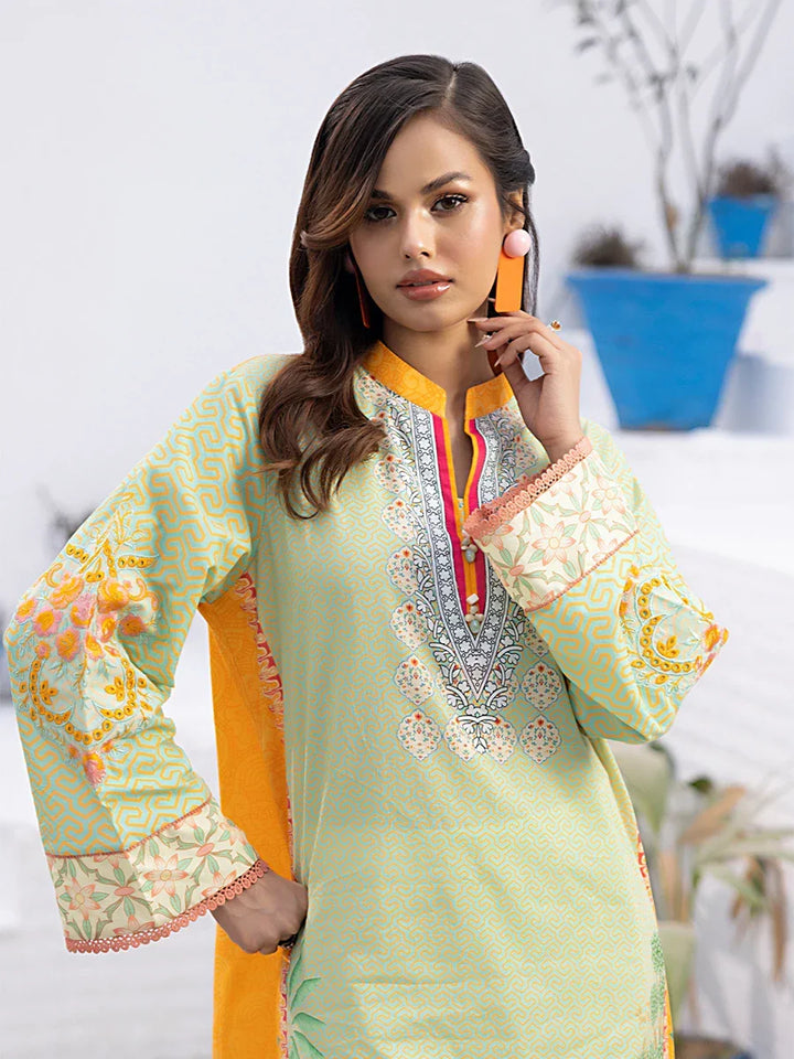 Salitex Women Embroidered 1 Piece Cambric Shirt SPL1PEE010 - Summer Collection