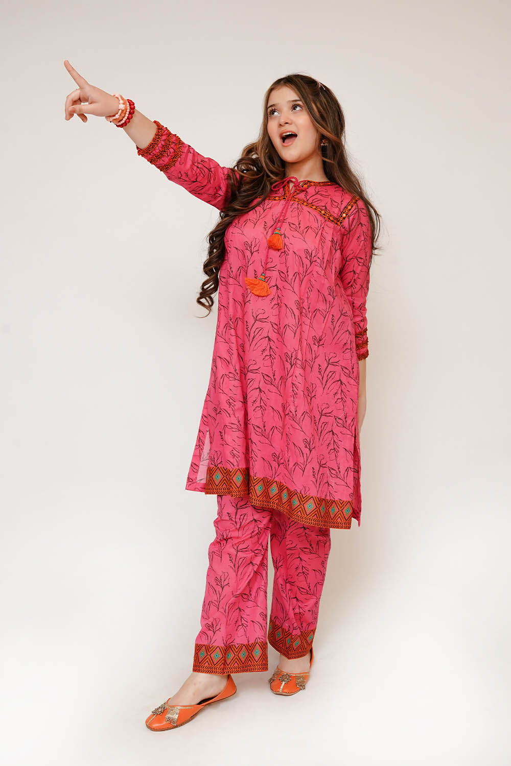 Senorita Girls RTW Printed Lawn Cotton 2 Piece Suit GAC-03478 Eid Collection