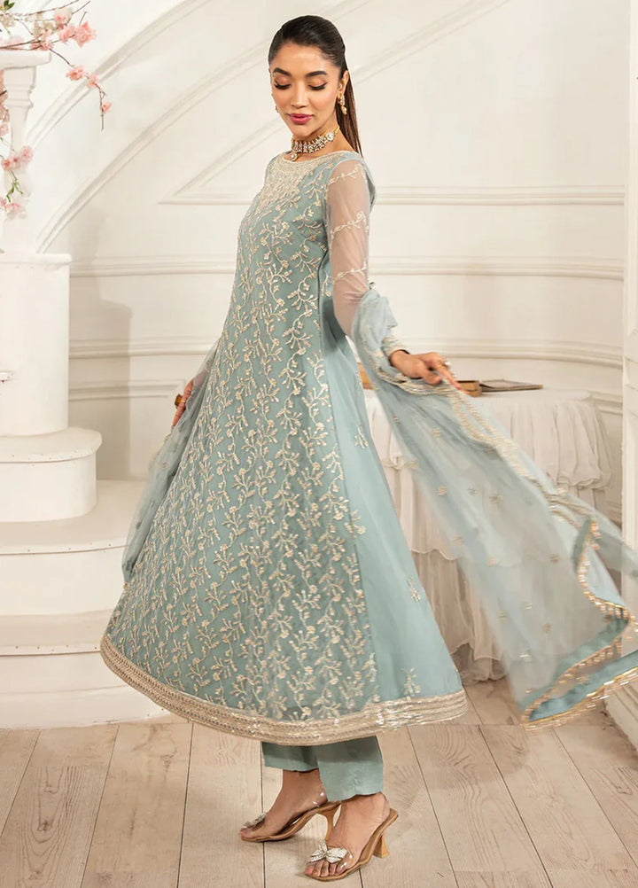 Zarif Embroidered Net Suit Unstitched 3 Piece ZR25UF ZFE-01 Lydia - Formals Collection