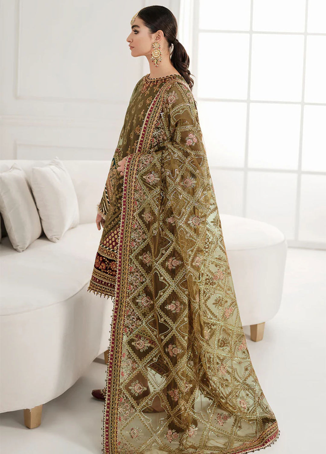 Chantelle by Baroque Unstitched Embroidered Chiffon 3 Piece Suit BQ26UCF CH10-D06 - Festive Collection