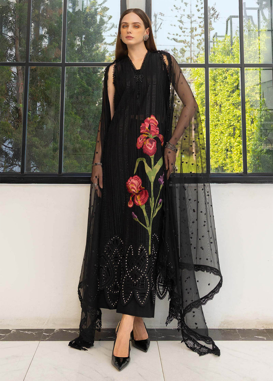 Maria B Unstitched Embroidered Lawn 3 Piece Suit MB26ULE D10 - Eid Collection
