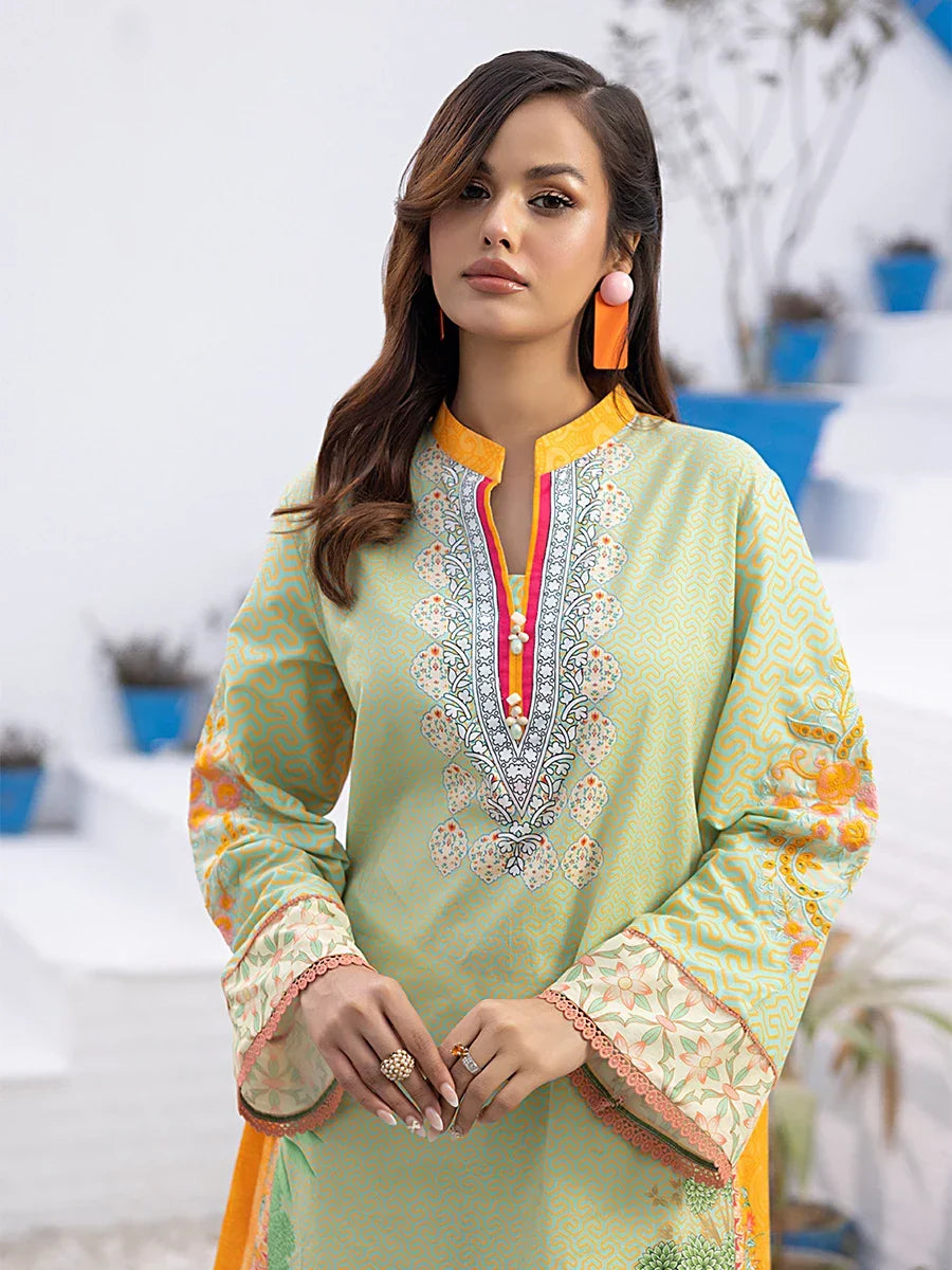 Salitex Women Embroidered 1 Piece Cambric Shirt SPL1PEE010 - Summer Collection