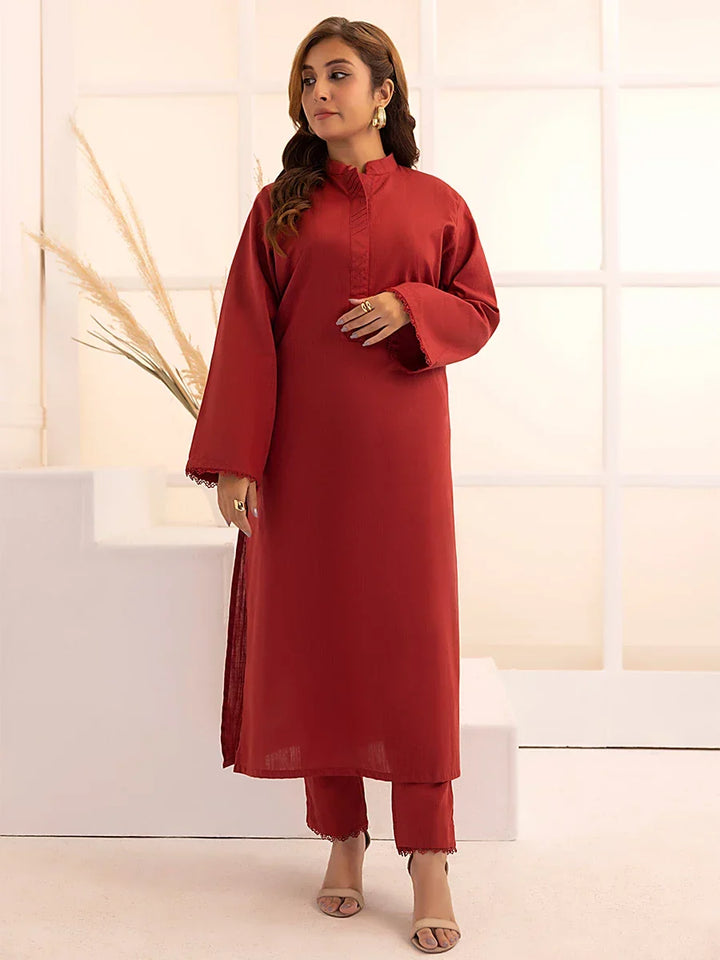 Salitex Women Solids Khaddar 2 Piece Suit SPW6BS126 - Winter Collection