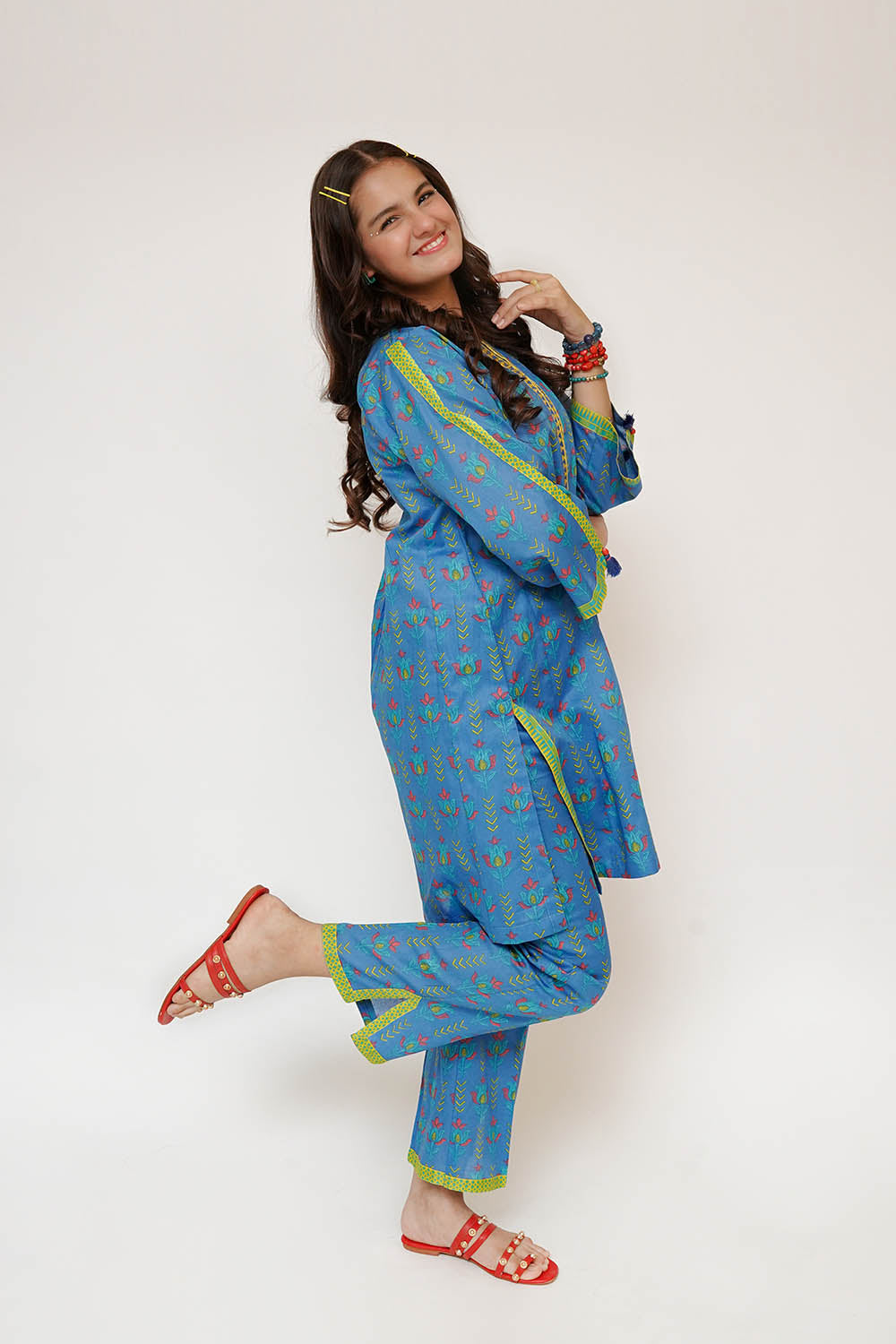 Senorita Girls RTW Printed Lawn Cotton 2 Piece Suit GAC-03479 Eid Collection