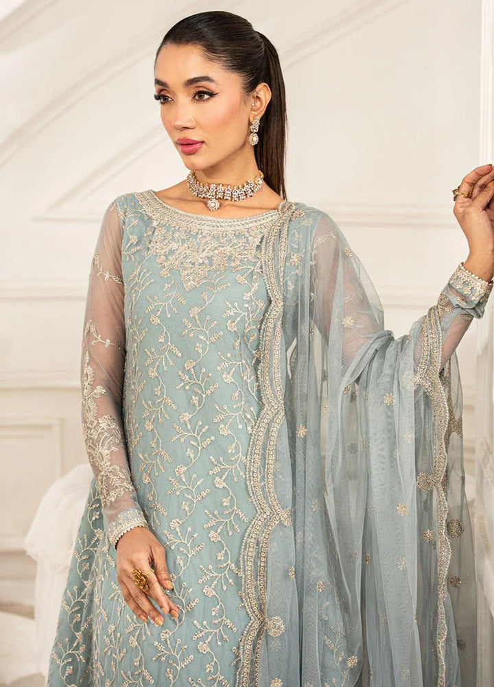 Zarif Embroidered Net Suit Unstitched 3 Piece ZR25UF ZFE-01 Lydia - Formals Collection
