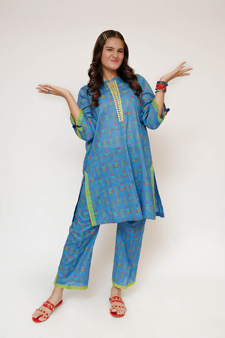 Senorita Girls RTW Printed Lawn Cotton 2 Piece Suit GAC-03479 Eid Collection