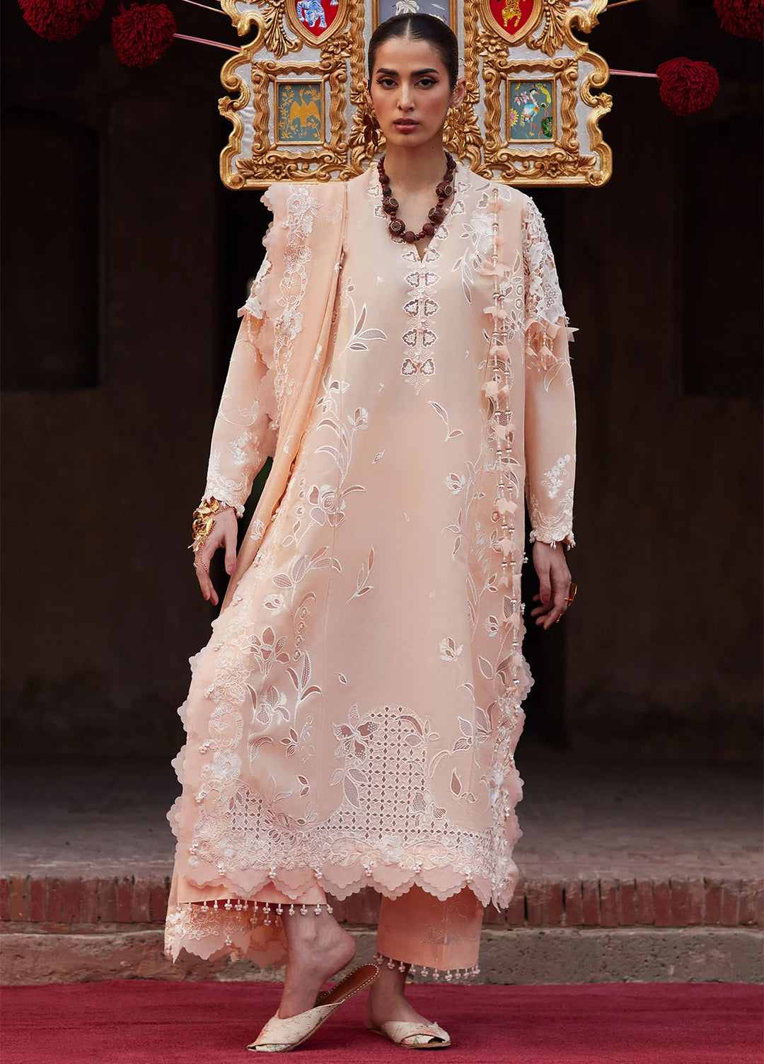 Kashmee Legacy by Elan Unstitched Embroidered Lawn 3 Piece Suit EL26ULKL Noorai EL26-06A - Festive Collection