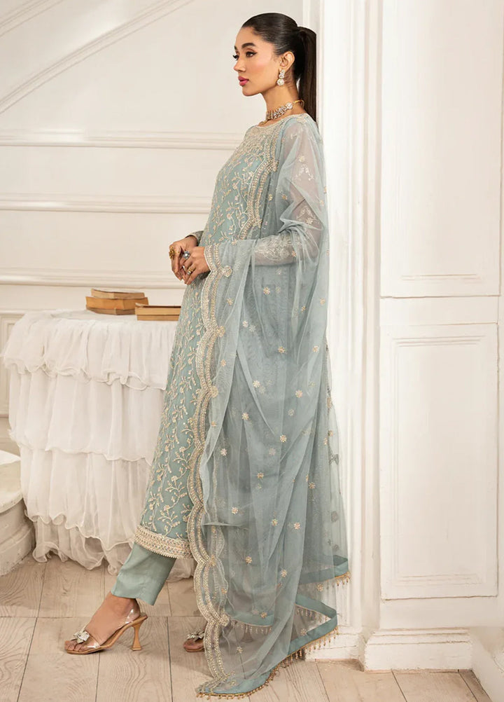 Zarif Embroidered Net Suit Unstitched 3 Piece ZR25UF ZFE-01 Lydia - Formals Collection