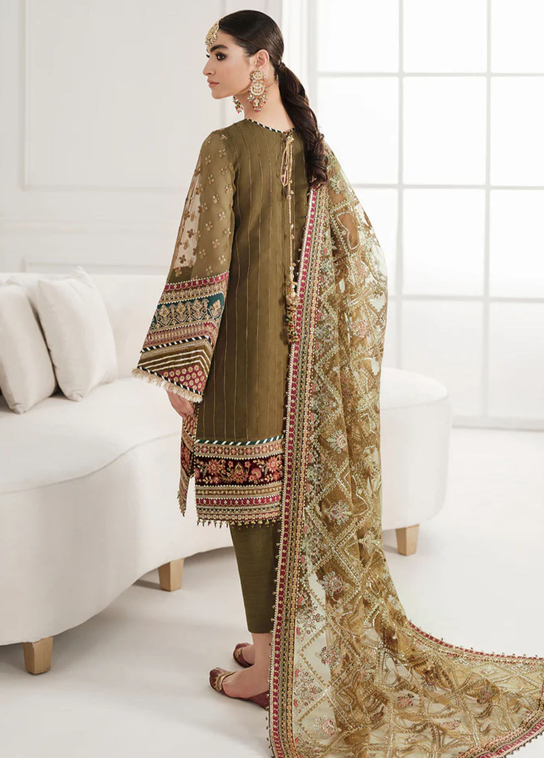 Chantelle by Baroque Unstitched Embroidered Chiffon 3 Piece Suit BQ26UCF CH10-D06 - Festive Collection