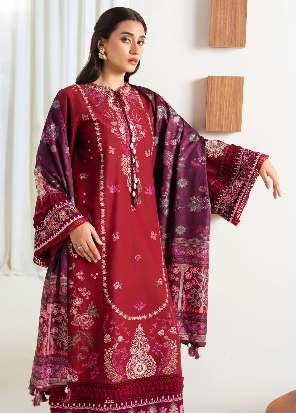 Namah by Xenia Formals Unstitched Embroidered Lawn 3 Piece Suit XF26UNL 07 - EMBRACE - Festive Collection