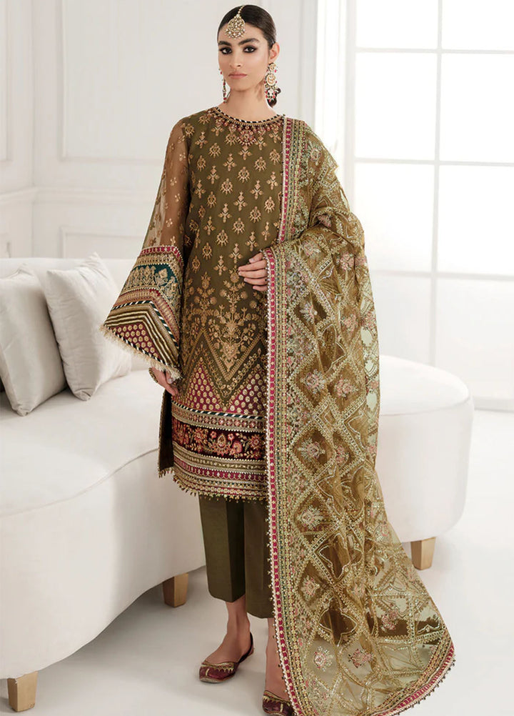 Chantelle by Baroque Unstitched Embroidered Chiffon 3 Piece Suit BQ26UCF CH10-D06 - Festive Collection