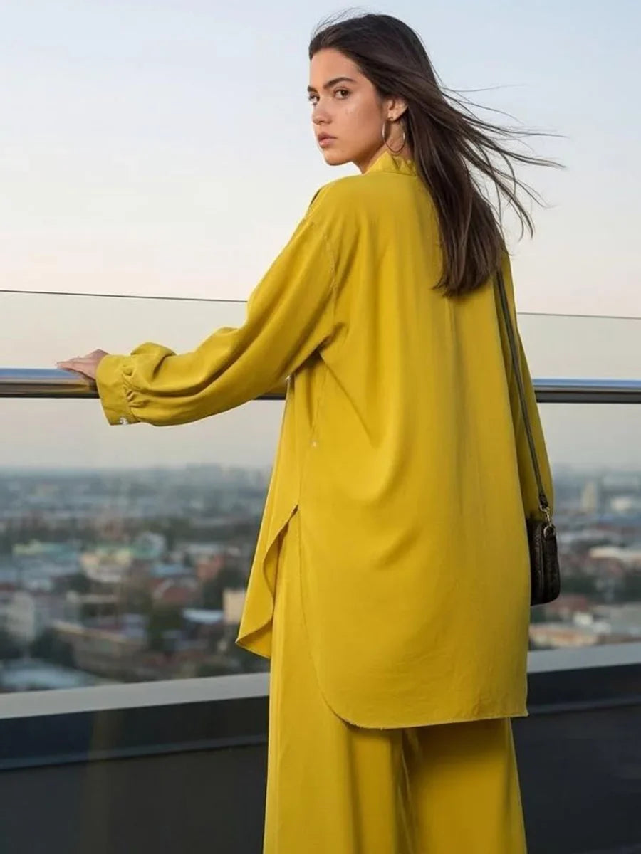 Salitex Women Solids Crepe 2 Piece Suit SS25PBC699 - Summer Collection