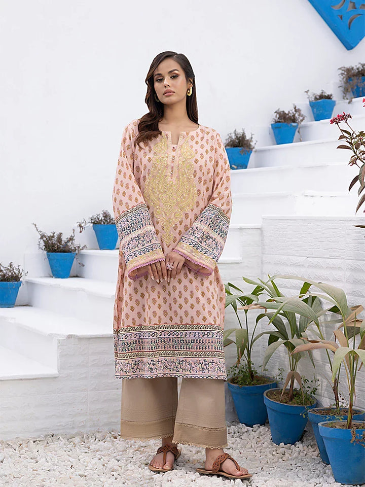 Salitex Women Embroidered 1 Piece Cambric Shirt SPL1PEE009 - Summer Collection