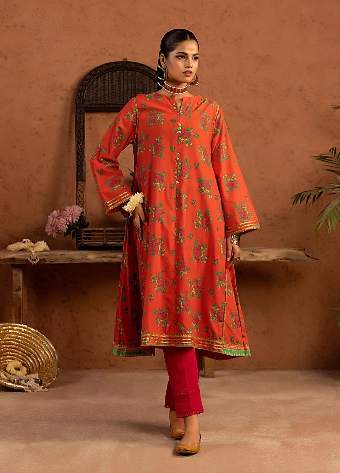 Salitex Women Printed Cambric 1 Piece Shirt SPL1PBE074 - Summer Collection