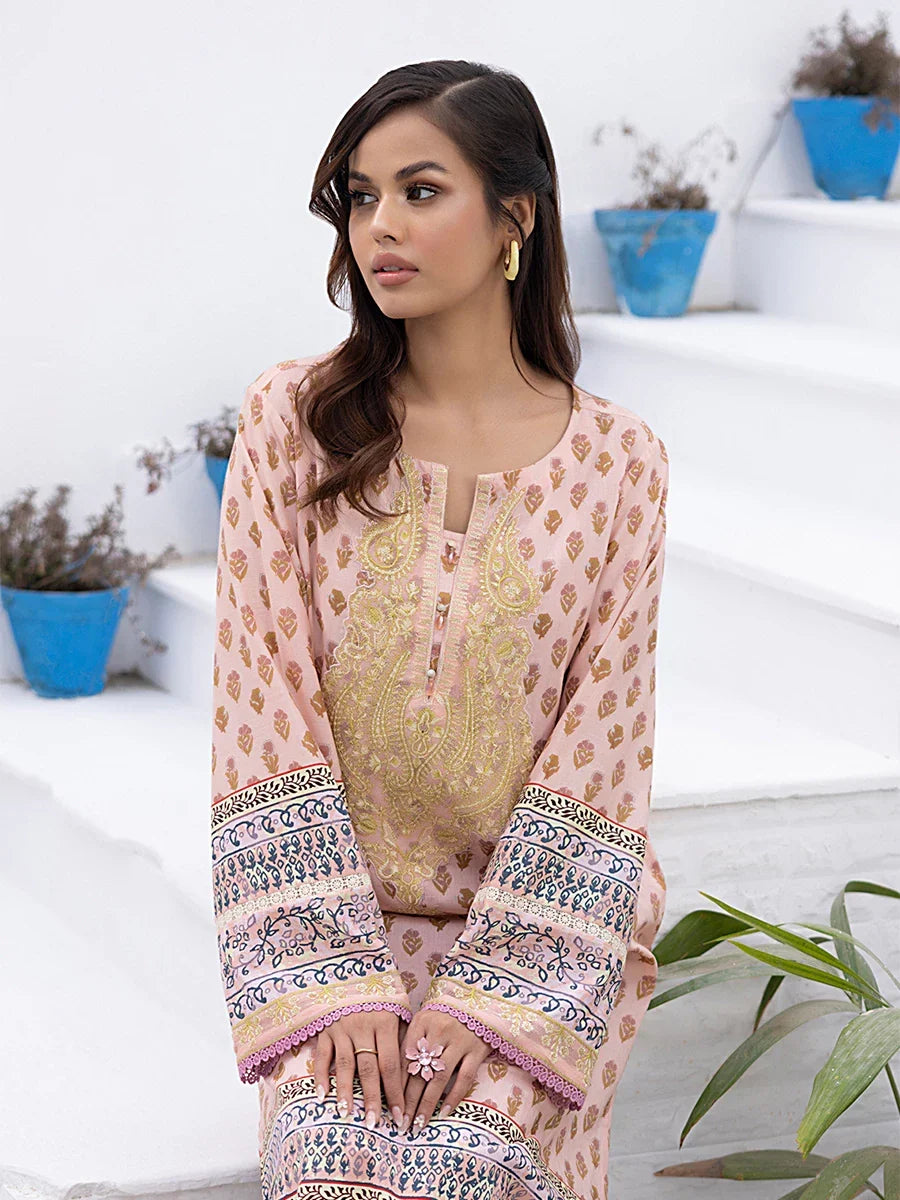 Salitex Women Embroidered 1 Piece Cambric Shirt SPL1PEE009 - Summer Collection