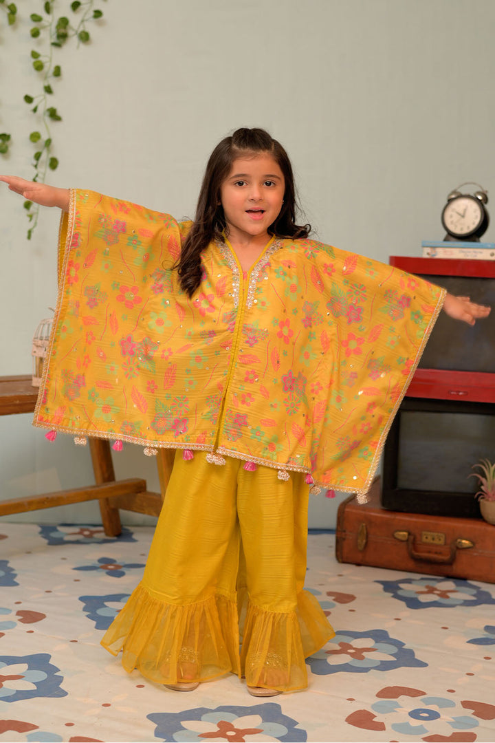 Senorita Kids RTW Dhani and Multicolor Formal 3 Piece Suit Taser Silk KDD-02871 - Summer Collection