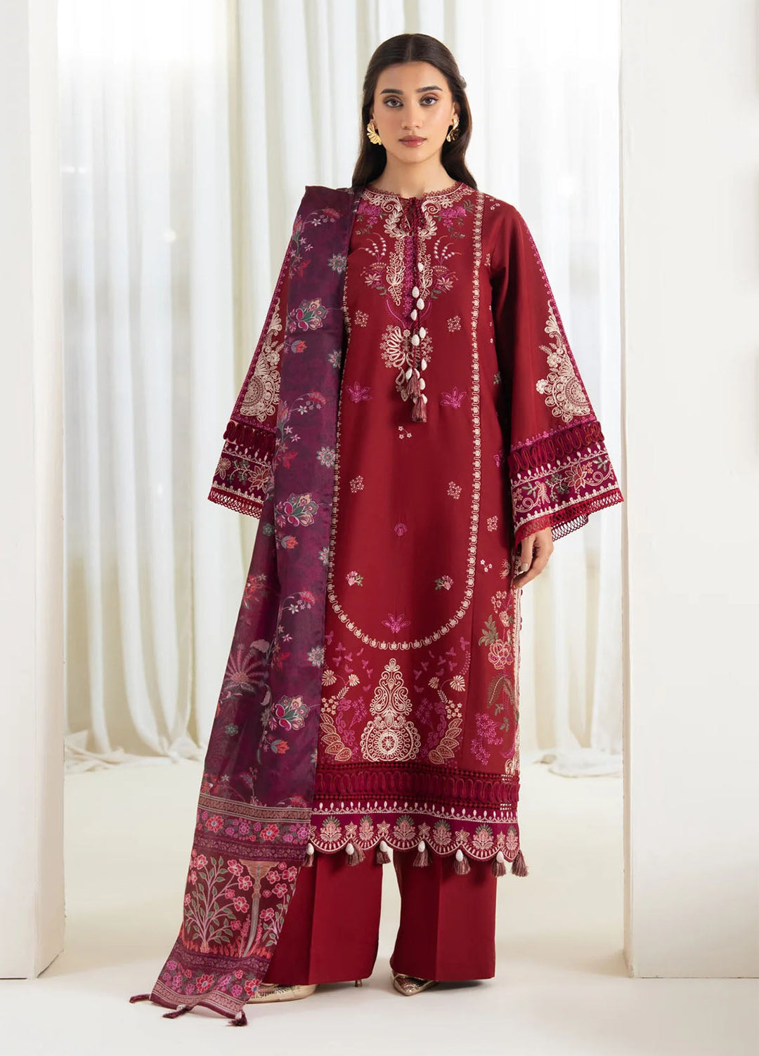 Namah by Xenia Formals Unstitched Embroidered Lawn 3 Piece Suit XF26UNL 07 - EMBRACE - Festive Collection