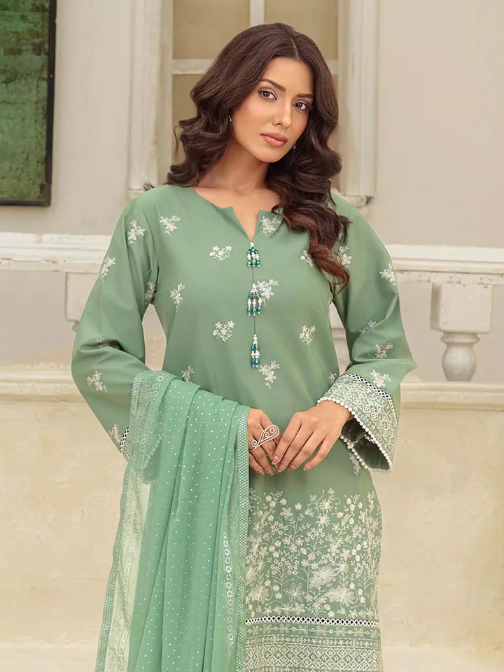 Salitex Unstitched Embroidered Cambric 3 Piece Suit UNS7MK001UT - Festive Collection