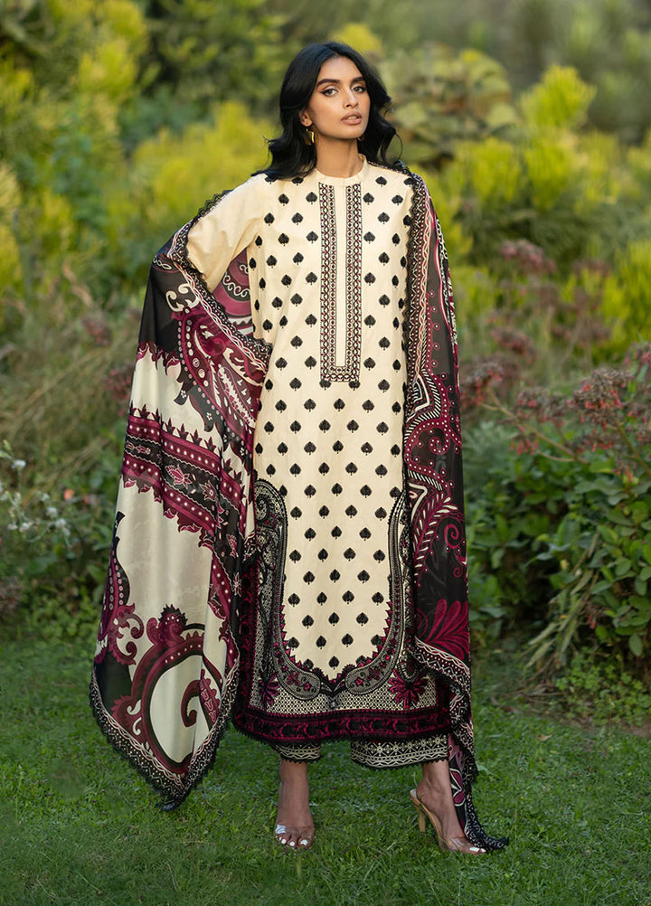 Zainab Chottani Unstitched Embroidered Lawn 3 Piece Suit ZC26ULE Nour 09 - Eid Collection