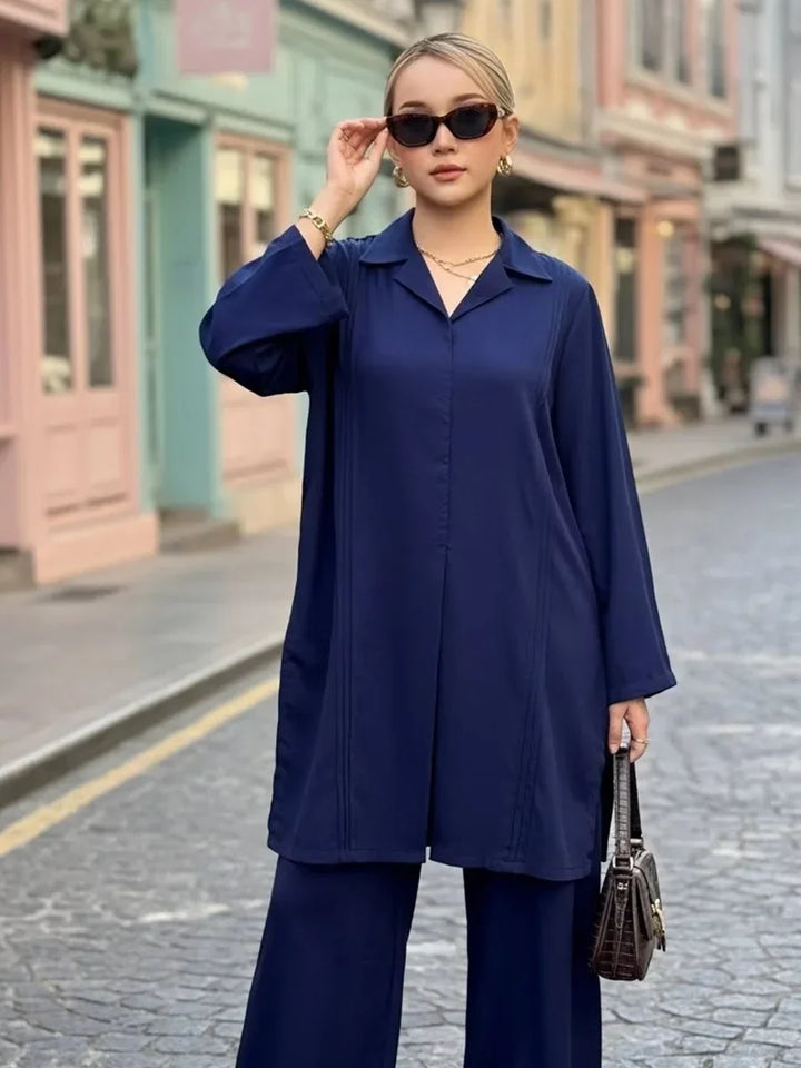 Salitex Women Solids Crepe 2 Piece Suit SS25PBC695 - Summer Collection