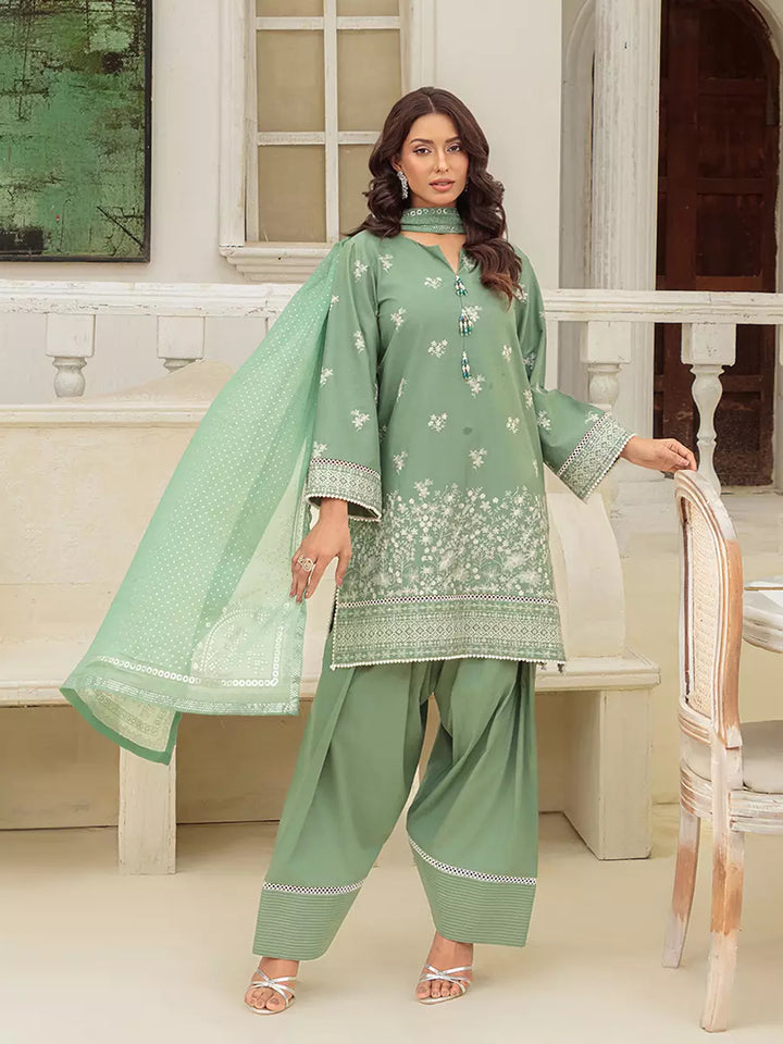 Salitex Unstitched Embroidered Cambric 3 Piece Suit UNS7MK001UT - Festive Collection