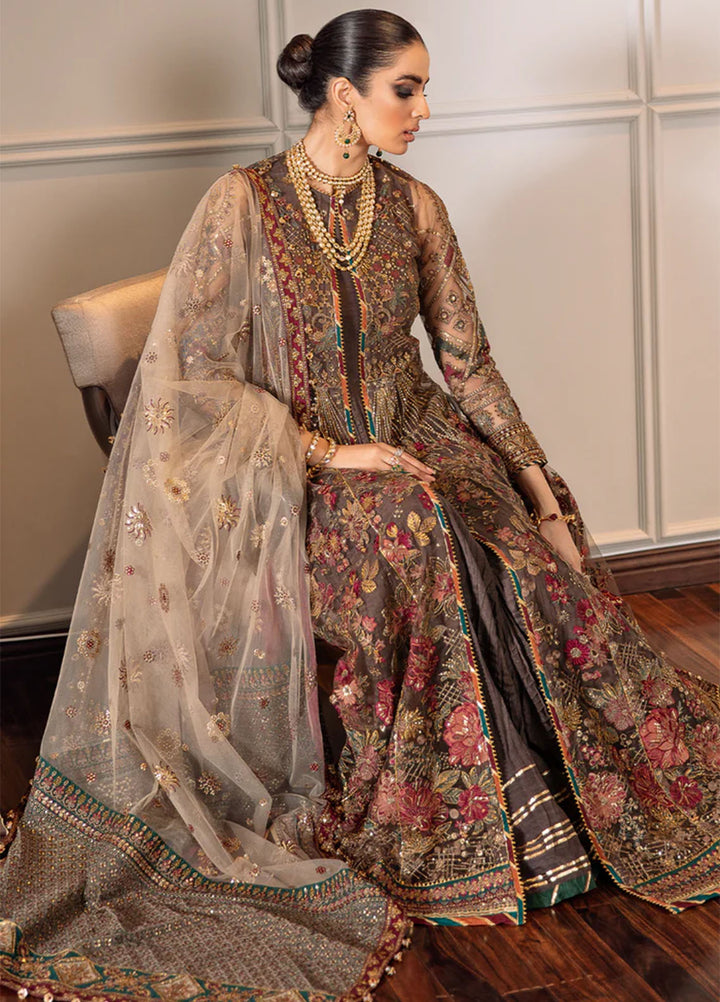 Chantelle by Baroque Unstitched Embroidered Net 3 Piece Suit BQ26UCF EC-02 - Festive Collection