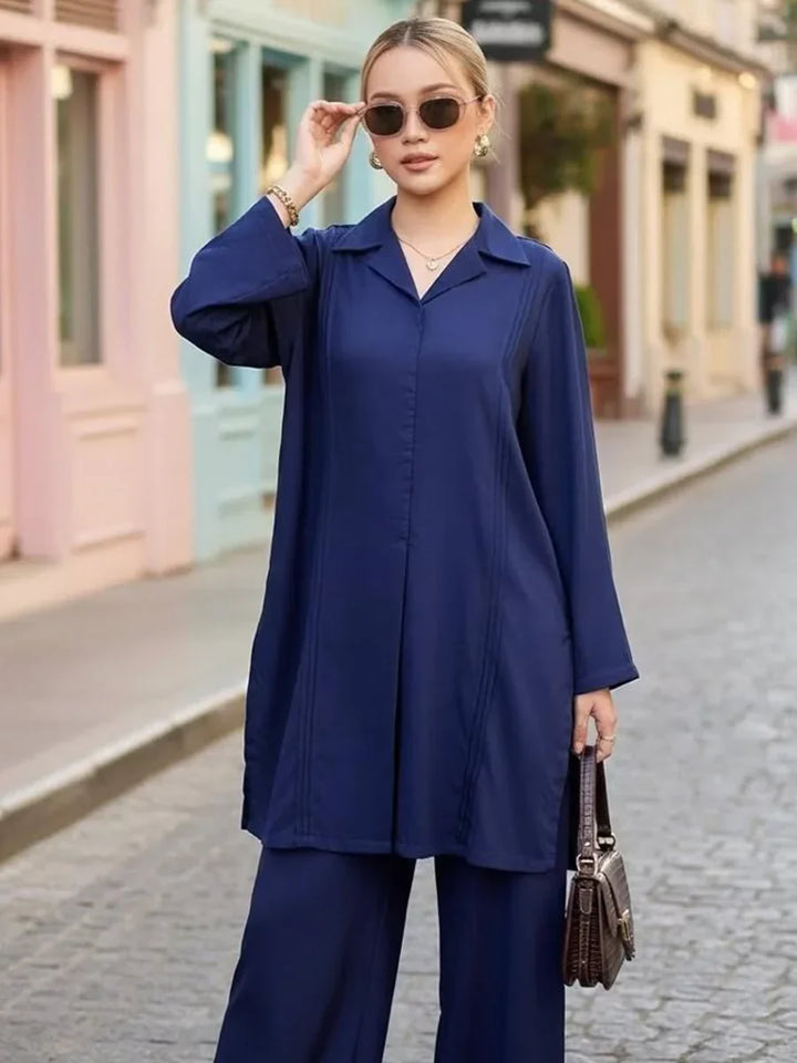 Salitex Women Solids Crepe 2 Piece Suit SS25PBC695 - Summer Collection
