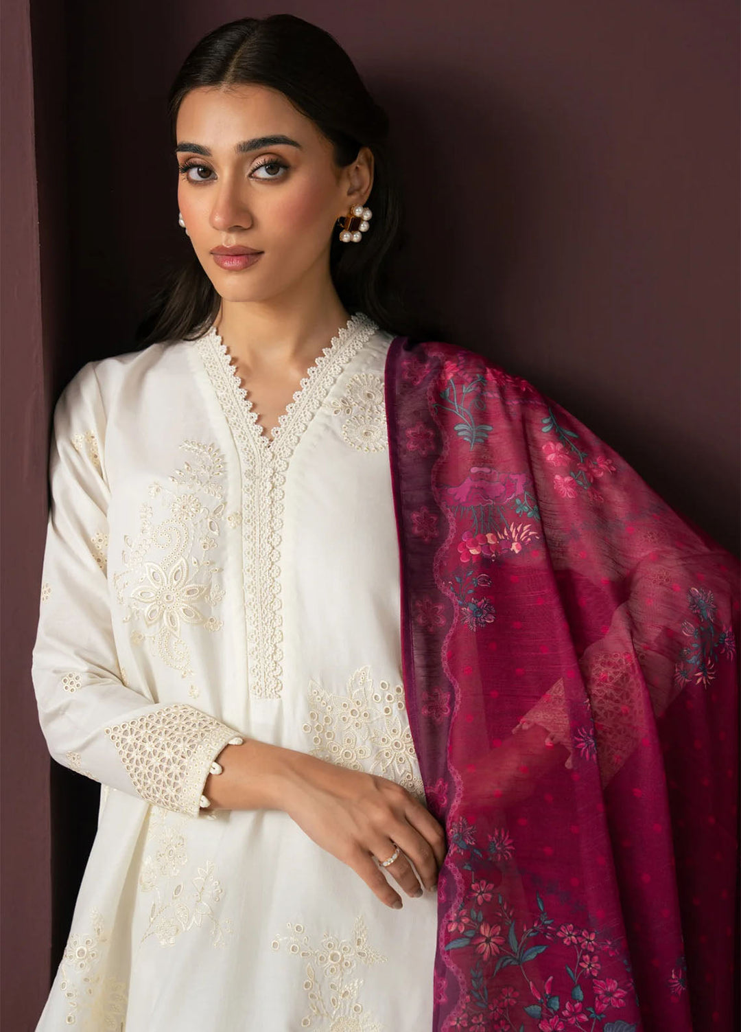 Namah by Xenia Formals Unstitched Embroidered Lawn 3 Piece Suit XF26UNL Scalar 04 - Festive Collection