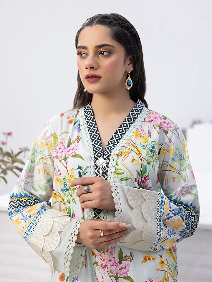 Salitex Women Embroidered 1 Piece Cambric Shirt SPL1PEE008 - Summer Collection