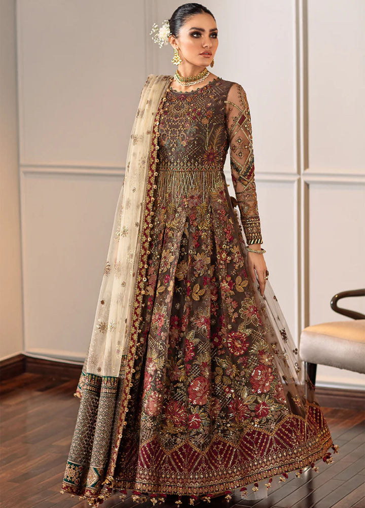 Chantelle by Baroque Unstitched Embroidered Net 3 Piece Suit BQ26UCF EC-02 - Festive Collection