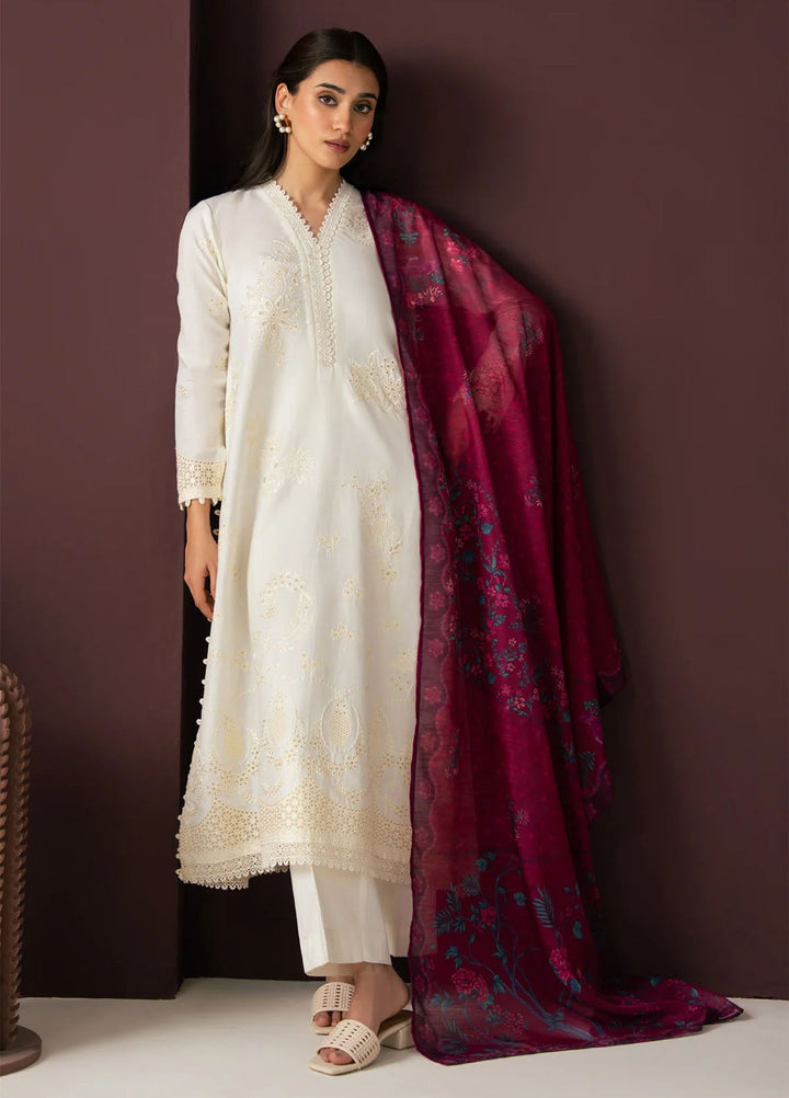 Namah by Xenia Formals Unstitched Embroidered Lawn 3 Piece Suit XF26UNL Scalar 04 - Festive Collection