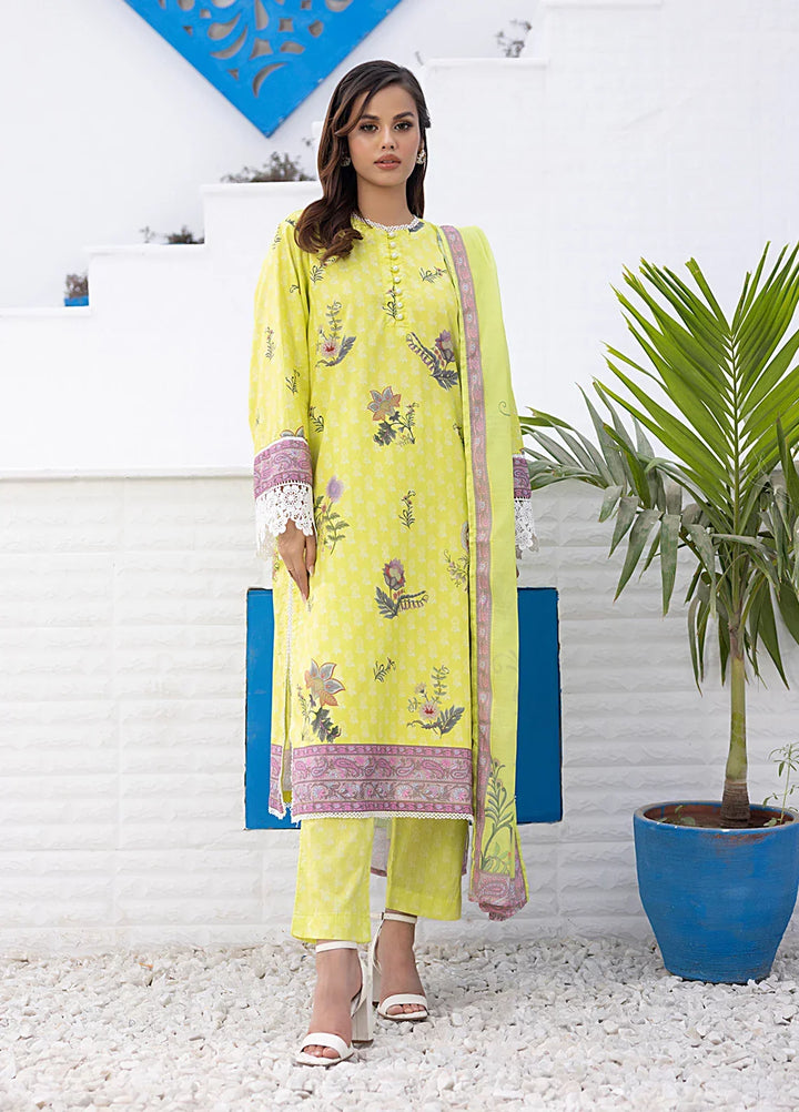 Salitex Women Printed Cambric 3 Piece Suit WRS3BA24AL25 - Winter Collection