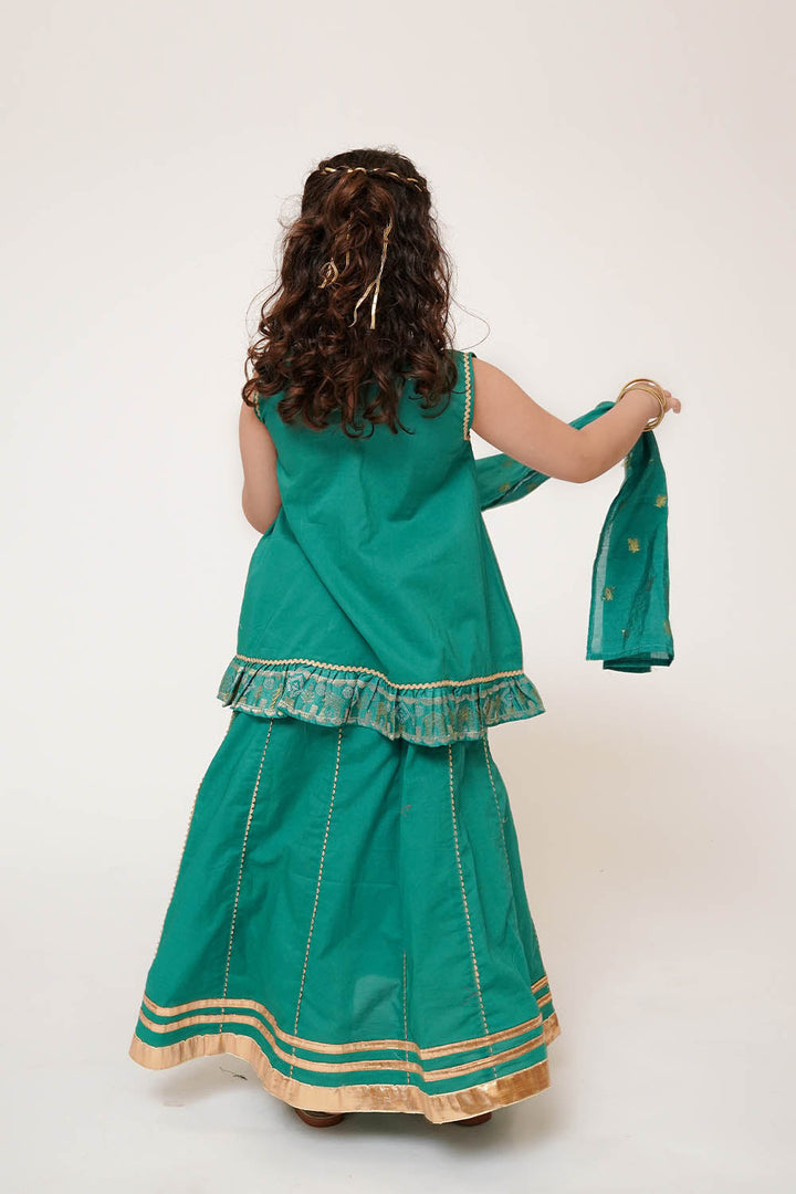 Senorita Kids RTW Embossed Cotton 3 Piece Suit KBD-03449 Eid Collection