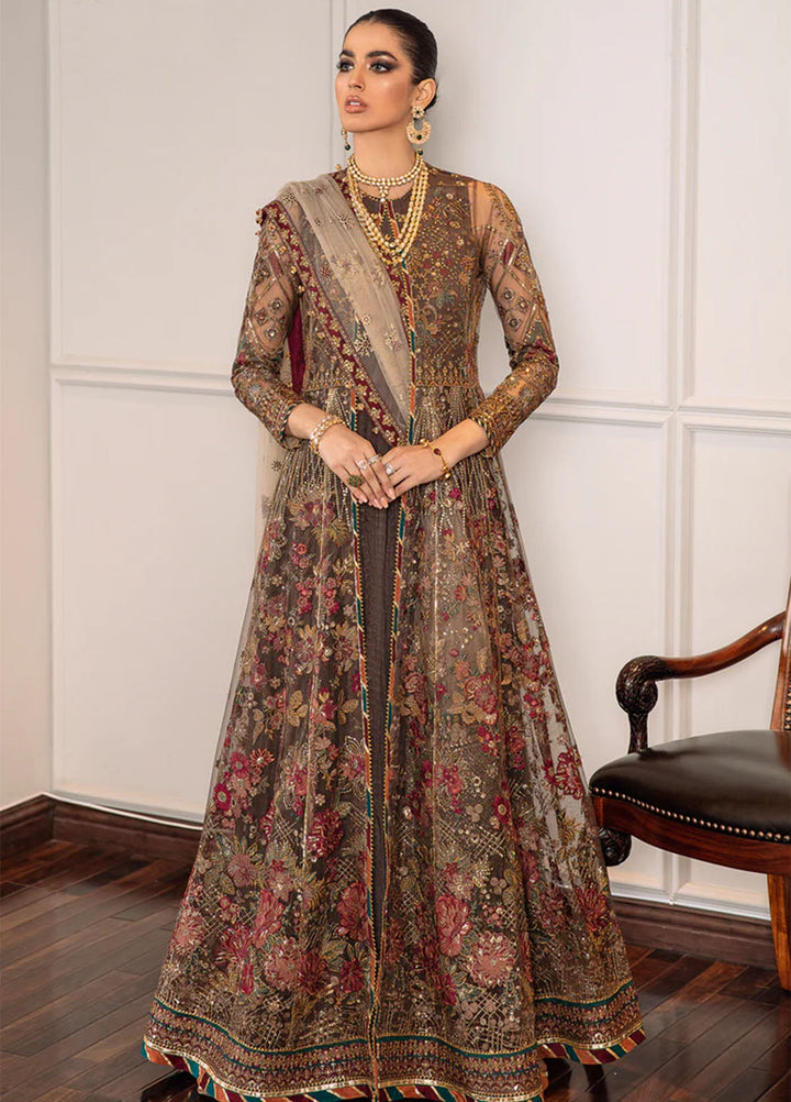 Chantelle by Baroque Unstitched Embroidered Net 3 Piece Suit BQ26UCF EC-02 - Festive Collection