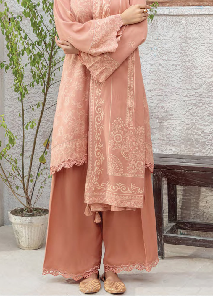 Lakhany Printed Pashmina Suits Unstitched 3 Piece LSM25LP LG-RK-0091-A - Winter Collection