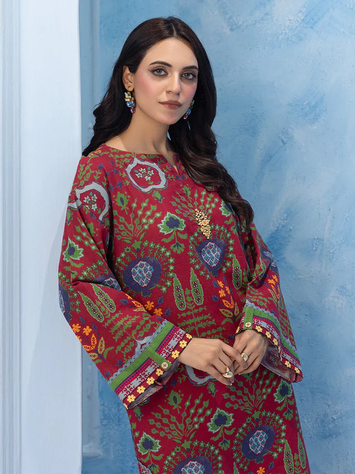 Salitex Women Printed Khaddar 2 Piece Suit WRS2BA24AL134 - Winter Collection