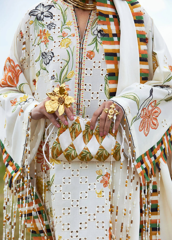 Kashmee Legacy by Elan Unstitched Embroidered Lawn 3 Piece Suit EL26ULKL Sonamarg EL26-09A - Festive Collection