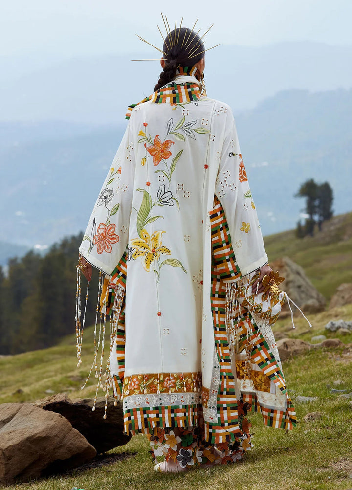 Kashmee Legacy by Elan Unstitched Embroidered Lawn 3 Piece Suit EL26ULKL Sonamarg EL26-09A - Festive Collection